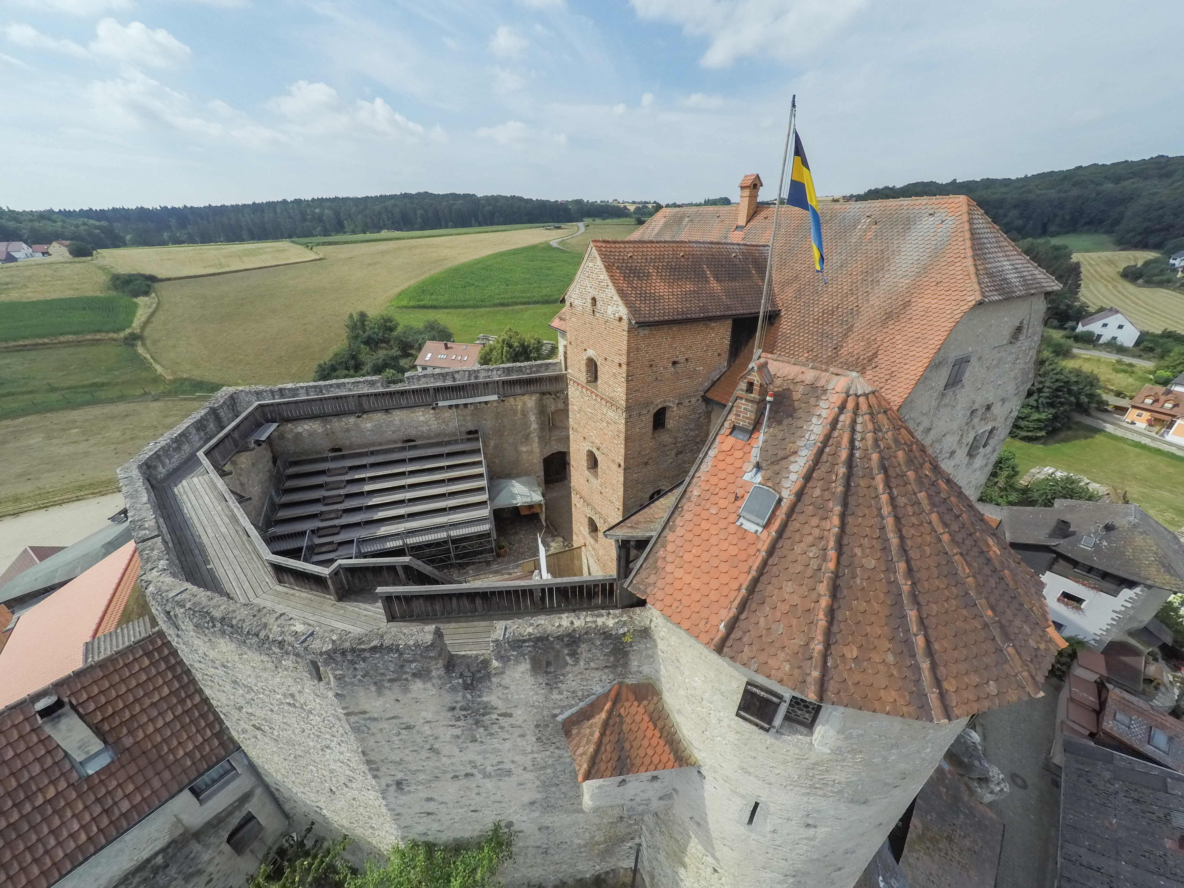 Burg Wolfsegg - Luftbild