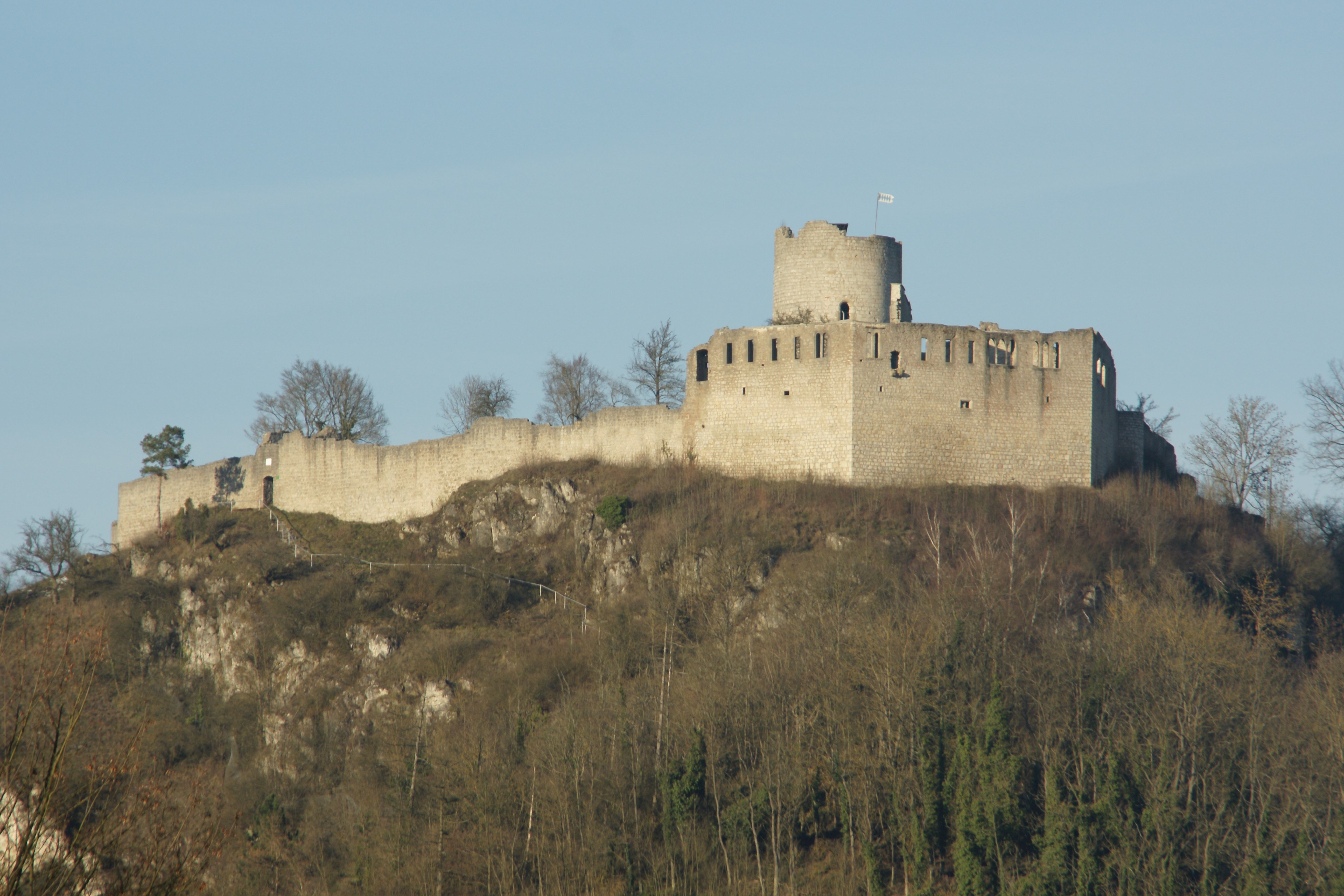 Kallmünz - Burg mit Mauer