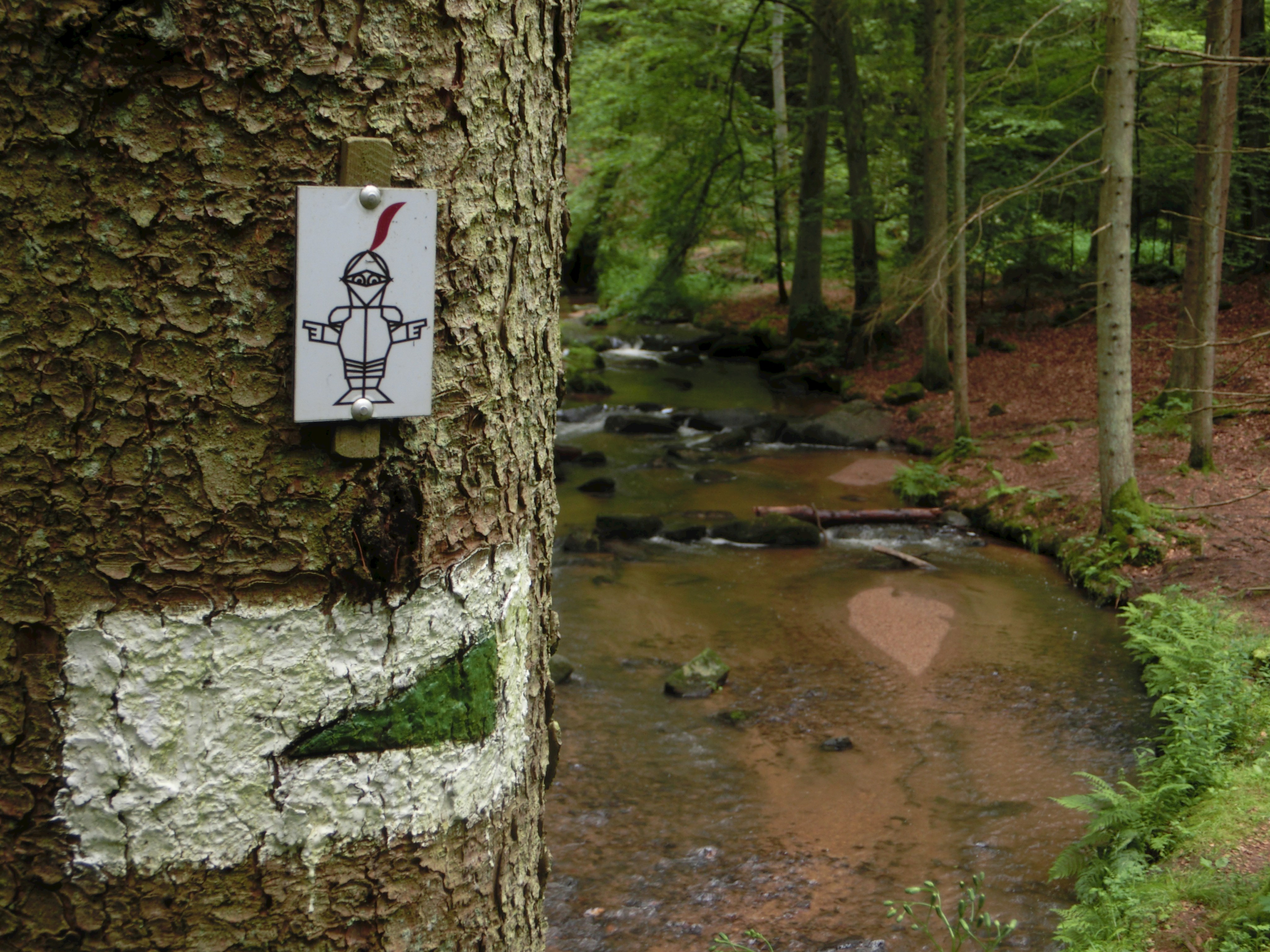 Otterbachtal Burgensteig Logo Wonnebold zeigt den Weg