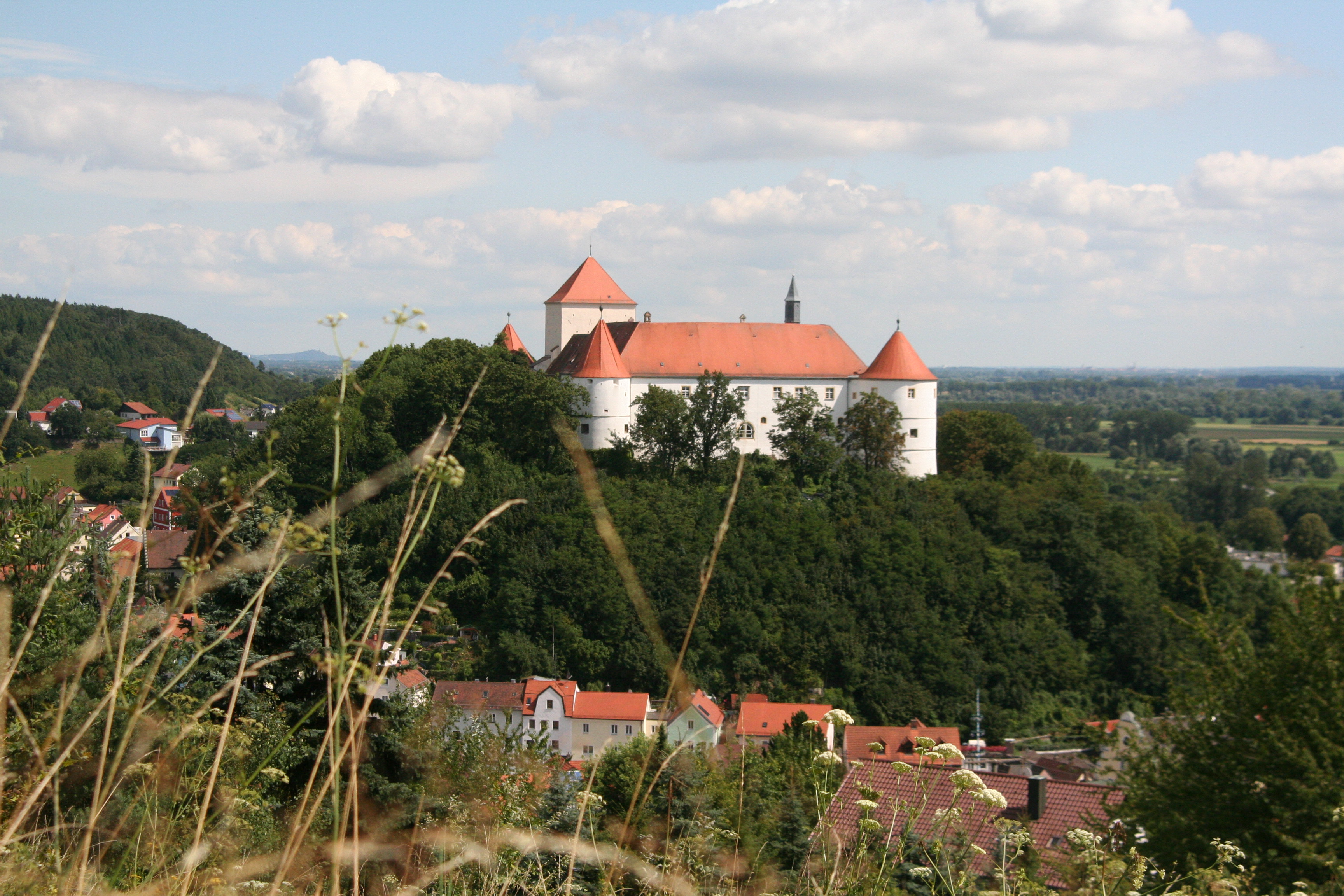 Blick auf Schloss Wörth